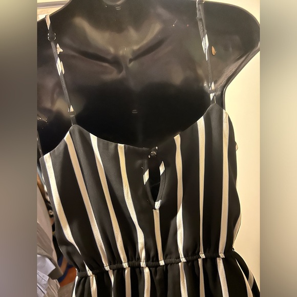 Blue Rain faux wrap romper- looks like a dress - Picture 3 of 7